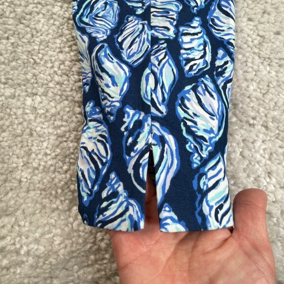 Lilly Pulitzer Keliani Stretch Pant High Tide Navy Blue Womens 10 - Picture 7 of 9